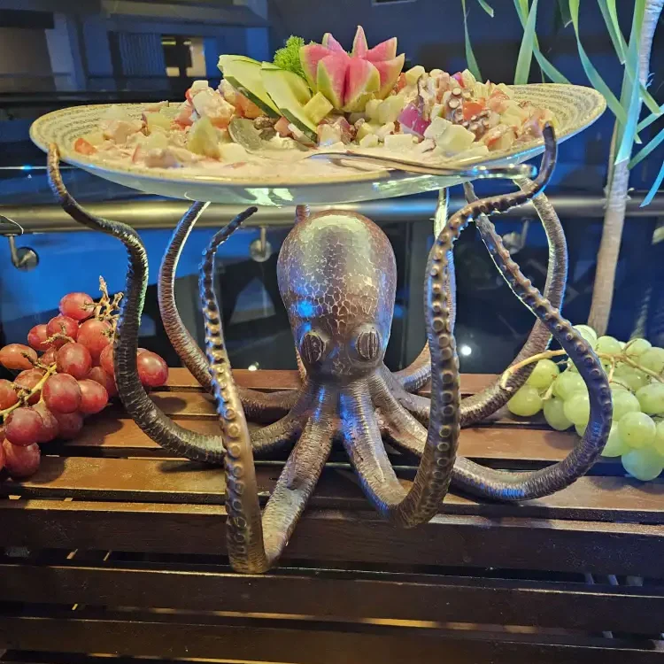 Presentación de comida mexicana en el hotel Hard Rock Riviera Maya
